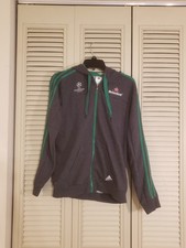 Felpa con cappuccio e zip intera Adidas UEFA Champions League taglia M grigia calcio Heineken