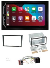 Autoradio ESX 2DIN DAB USB MP3 Bluetooth per Opel Corsa C ISO 2000-2004 alluminio