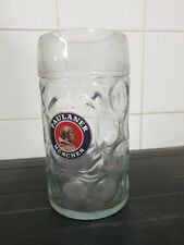 BICCHIERE BOCCALE BIRRA 1 LT LITRO PAULANER MUNCHEN OKTOBERFEST GLASS 