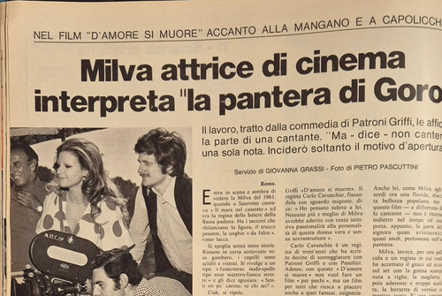 Milva attrice cinema - di,
