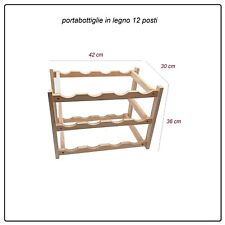 cantinetta in legno porta 12 posti bottiglie vino mobile cantina espositore bar