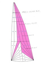 Randa SpeedSails - laminato triradiale  x barca a vela 8/9 mt [PARI A NUOVO]