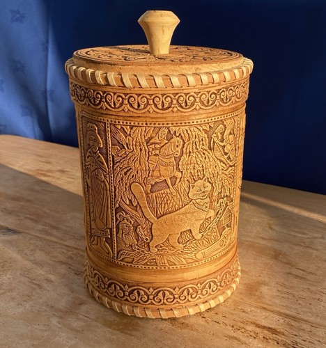 Wooden birchbark handmade - wooden,