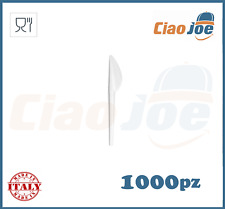 Coltelli di Plastica Bianchi rigidi monouso cucina eventi catering 1000 pz