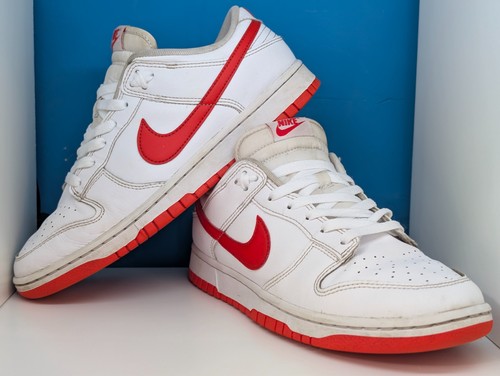 Nike dunk low bianco rosso - bianco,