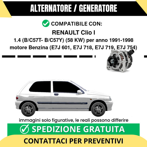 Alternatore renault clio 4 - alternatore, i
