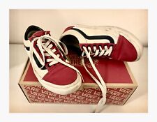 Vans old skool Custom personalizzate Rosso/bianco/Blu 37 Con Scatola Originale