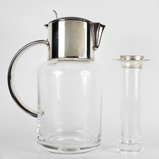 Brocca caraffa antica in Cristallo argento silver plated Masini Firenze anni 70