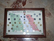 Quadro monete storia della - monete,