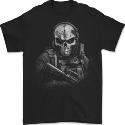 Shirt uomo skull soldato - da,