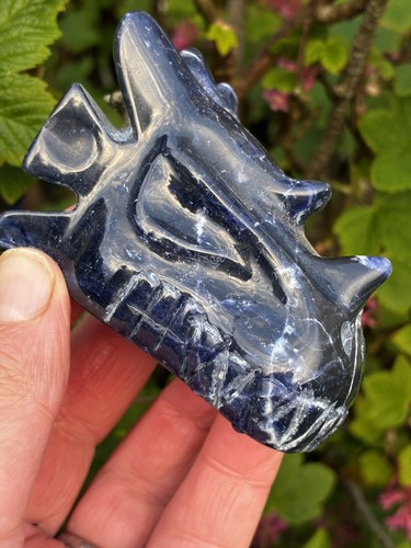 Sodalite crystal dragon - sodalite,