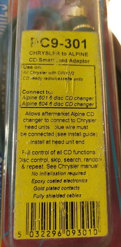 Pc9 301 chrysler - to, cd