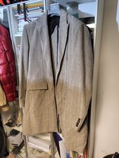 CAPPOTTO GUESS BY MARCIANO BEIGE CON TRAMA A SPINA DI PESCE MISURA XXL