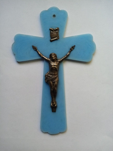 Vintage crocifisso metallo - ,