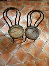 set di due sedie Cannage Fischel originali realizzate in repubblica ceca