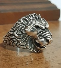 Anello Argento Uomo 925 leone