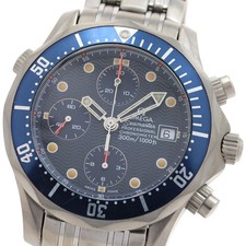 Orologio Uomo Automatico Omega Seamaster300 2298.80 Cronografo Quadrante Navy_900569