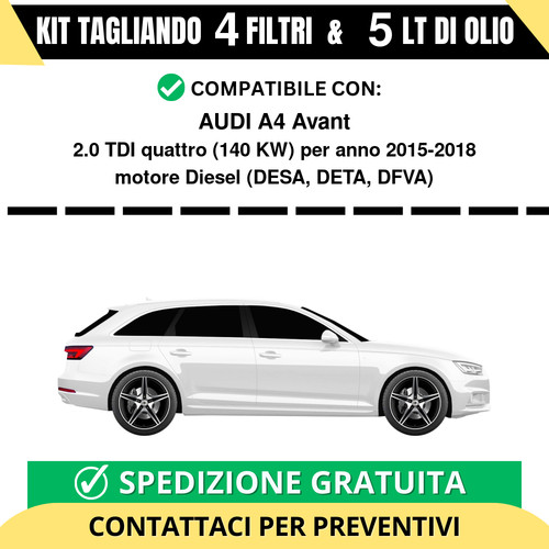 Tagliando per audi avant - tagliando, a4
