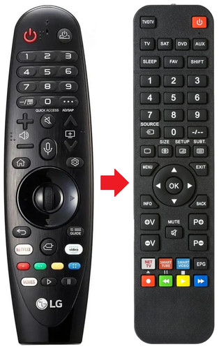 Telecomando adatto per - , lg