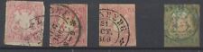 Francobolli Baviera (Germania) 1867 1k, 3k Imp SG35, 37 usati CV £79