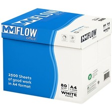 Carta A4 80gr MM FLOW Office – Confezione da 5 Risme Multiuso