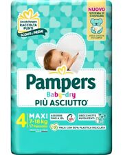 PAMPERS PANNOLINI BABY-DRY N4 KG 7-18  SET DA 2 CONFEZIONI  DA 18 PEZZI