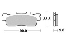 Pastiglie freno Sinter Grip R90 per KYMCO PEOPLE 150 S I ABS 2017-2020 Post