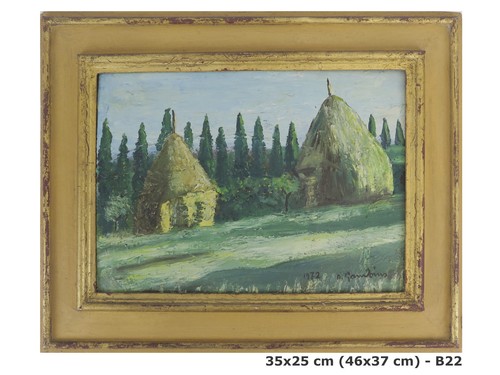 Quadro olio paesaggio - quadro,
