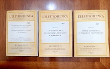 ELETTROTECNICA, VOLUMI 1, 2, 3 DEL 1961
