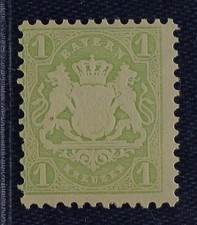 BAYERN 32 c ** 1 Kr. Acqua z