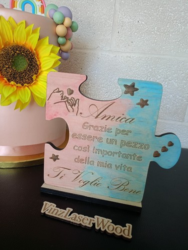 Targa quadro puzzle amicizia - quadro,