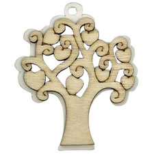 Ciondolo legno albero - 12,