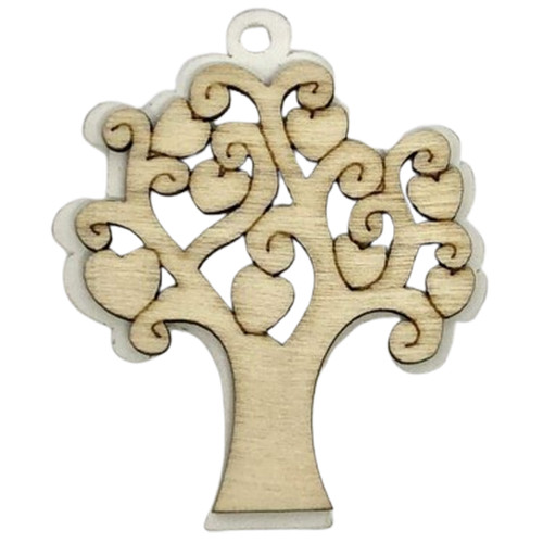 Ciondolo legno albero - 12,