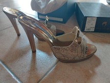 Sandali bellissimi come nuovi Giorgio Fabiani dorati col tacco medio, n.38