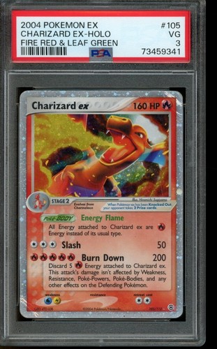Psa pokemon charizard ex - 3, vg