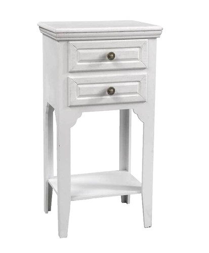 Comodino legno bianco - legno, 2