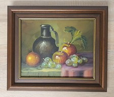 Dipinto olio natura morta con