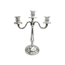 Candelabro candeliere vintage anni '60 3 fuochi in argento 800 Made in Italy