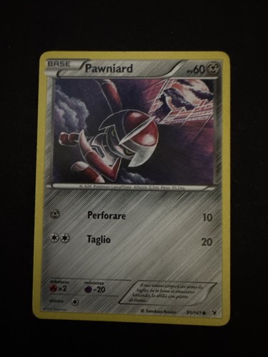 Carta pokemon pawniard 101 - carta,