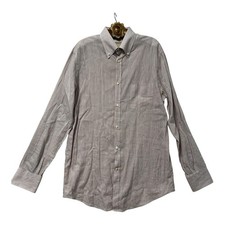 Brunello Cucinelli Classic Italian Linen + Cotton Casual Long Sleeve Shirt XL
