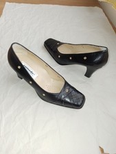 "Comode" scarpe comfort décolleté n.37 MADE IN ITALY in pelle vitello e pitone 