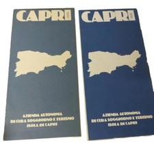 Capri  Cartine Italiano_Francese/inglese_italiano azienda autonoma   soggiorno 
