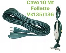 Cavo Folletto Alimentazione 10mt per Vorwerk Folletto VK135 VK136 Compatibile
