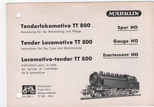 Istruzioni TT 800 Märklin H0