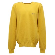 2267T maglione bimbo SUN 68 cotone giallo vintage effect  sweater kid