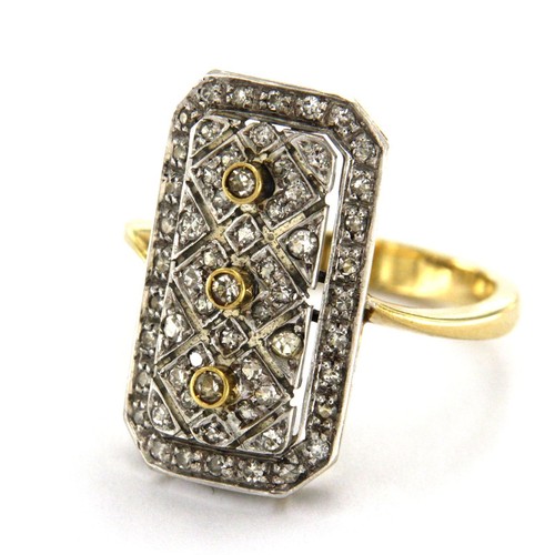 Anello oro giallo bianco - anello,