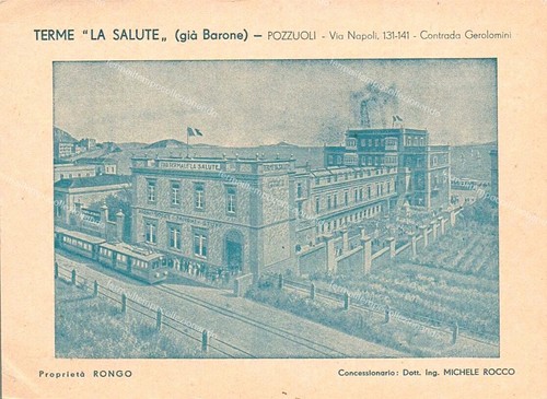Aa963 cartolina pozzuoli terme - pozzuoli,