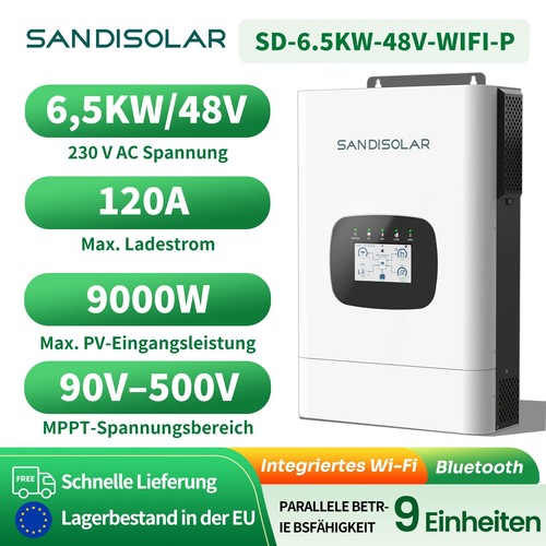 Inverter ibrido 6500w 48v - 6500w,