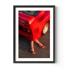 Old Money Poster, Red Car