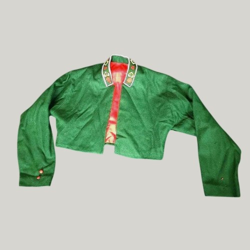 Giacca micro cropped verde - , e